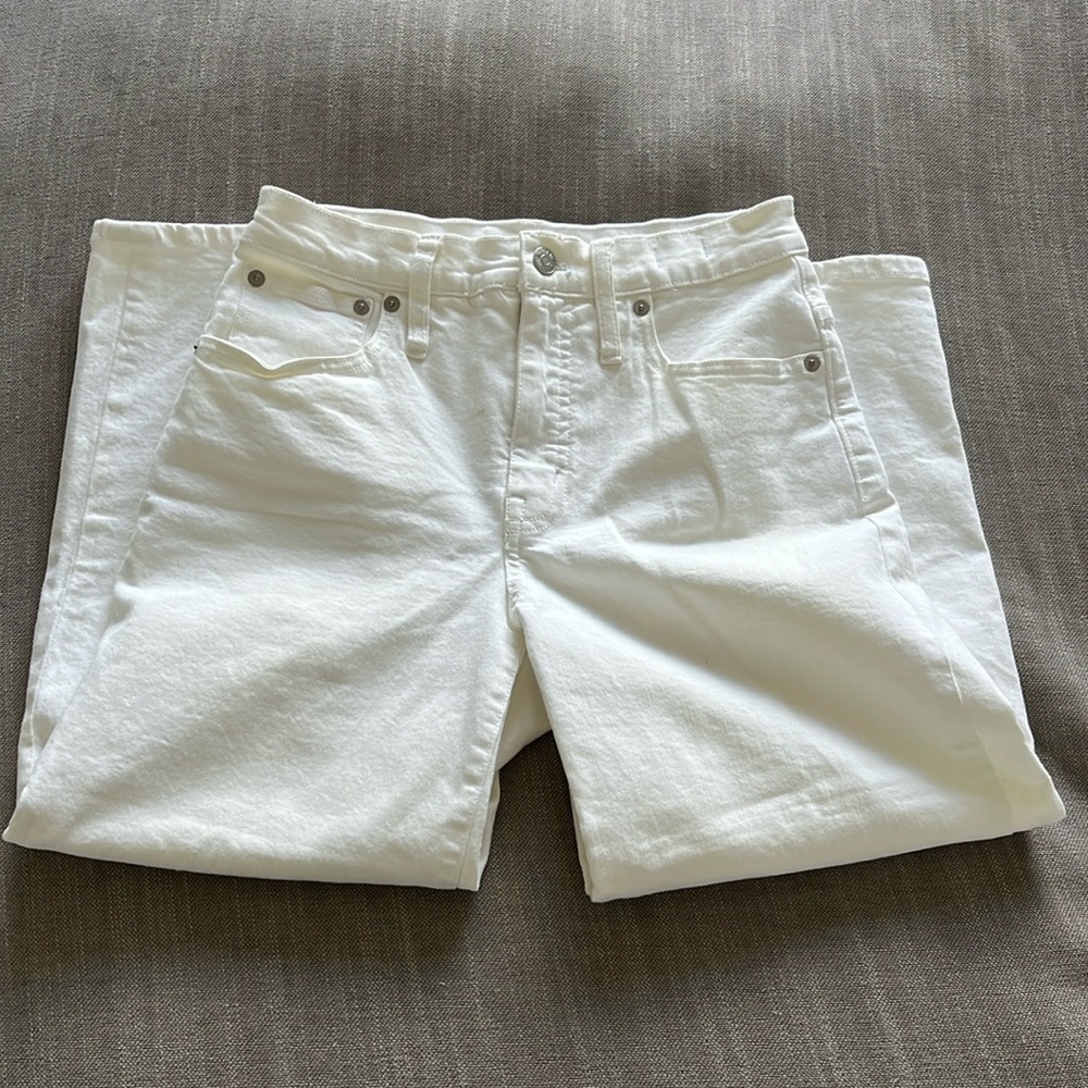 Madewell White Flare Jeans